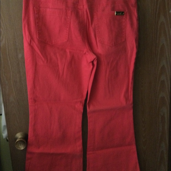 Diane Gilman ladies jeans red size 14p - Picture 4 of 4